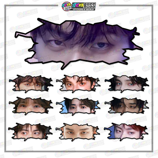 KPOP-TXT | CRACK PEEKERS  ( ANIME VINYL STICKER DECALS )【Stickaboss】