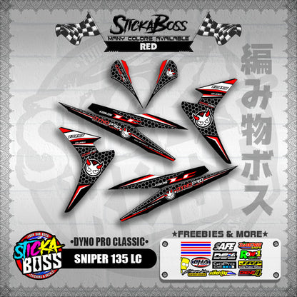 SNIPER 135 LC DECALS ( DYNO PRO CLASSIC )【WITH FREEBIES】