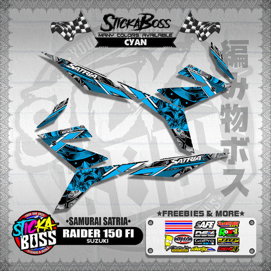 RAIDER 150 FI DECALS ( SAMURAI SATRIA )【WITH FREEBIES】