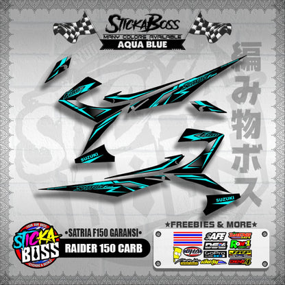 RAIDER 150 CARB DECALS ( SATRIA F150 GARANSI )【WITH FREEBIES】