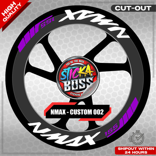 NMAX 155 MAG STICKER SET ( 2 MAGS ) - CUSTOM 002 | VINYL WATERPROOF CUT-OUT DECALS
