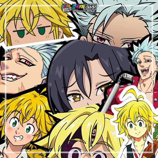 SEVEN DEADLY SINS | ANIME PEEKER STICKER【VINYL PRINTED】( LAMINATED / WATERPROOF )