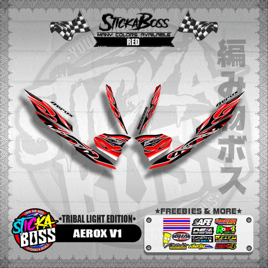 AEROX V1 DECALS ( TRIBAL LIGHT EDITION )【WITH FREEBIES】