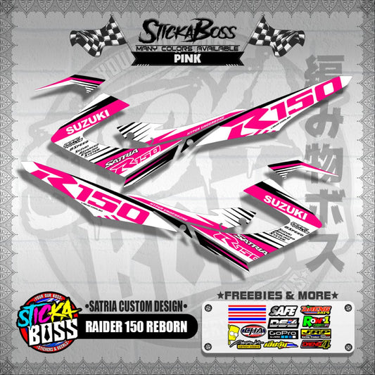 RAIDER 150 REBORN DECALS ( SATRIA CUSTOM DESIGN )【WITH FREEBIES】