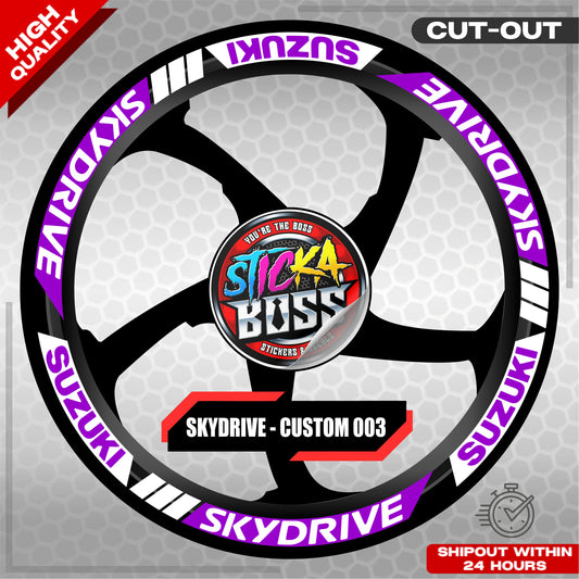 SKYDRIVE MAG STICKER SET ( 2 MAGS ) - CUSTOM 003 | VINYL WATERPROOF CUT-OUT DECALS