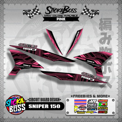 SNIPER 150 DECALS ( CIRCUIT BOARD DESIGN )【WITH FREEBIES】