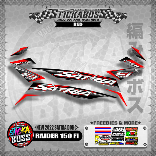 SUZUKI RAIDER 150 Fi STOCK DECAL (NEW 2022 SATRIA DOHC)【WITH FREEBIES】