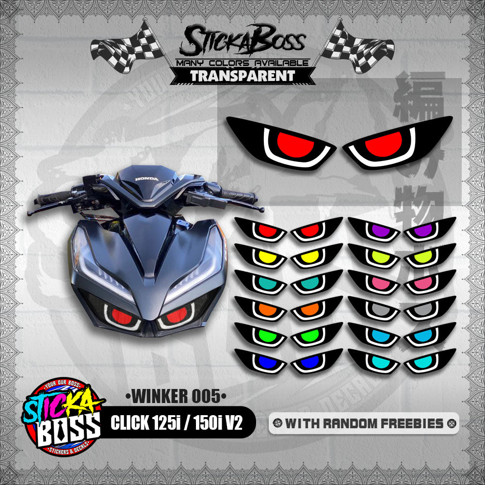 CLICK 125i / 150i V2 (WINKER 005) TRANSPARENT【WITH FREEBIES】