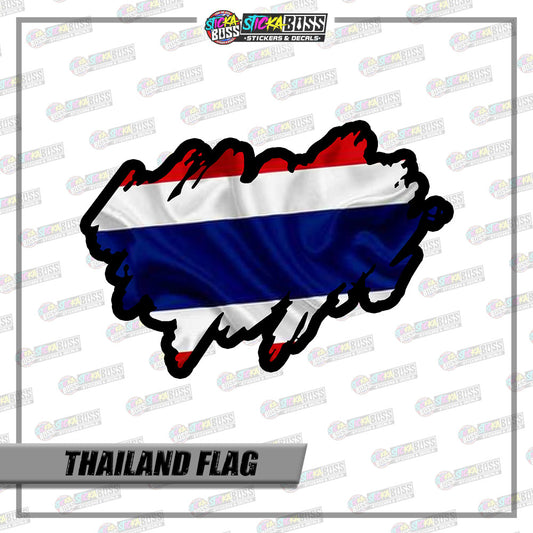 THAILAND FLAG STICKER | VINYL WATERPROOF STICKER |【PRINTED】