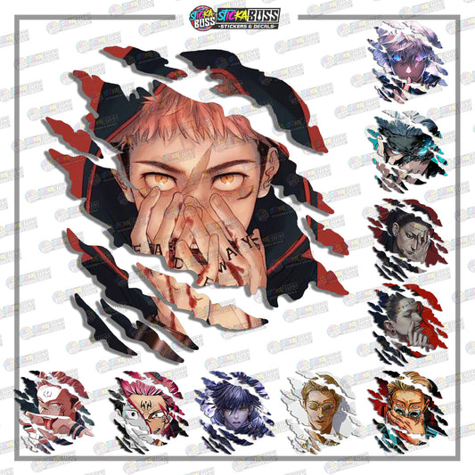 JUJUTSU KAISEN PART 2 | ANIME SCRATCH STICKER【VINYL PRINTED】( LAMINATED / WATERPROOF )【Stickaboss】