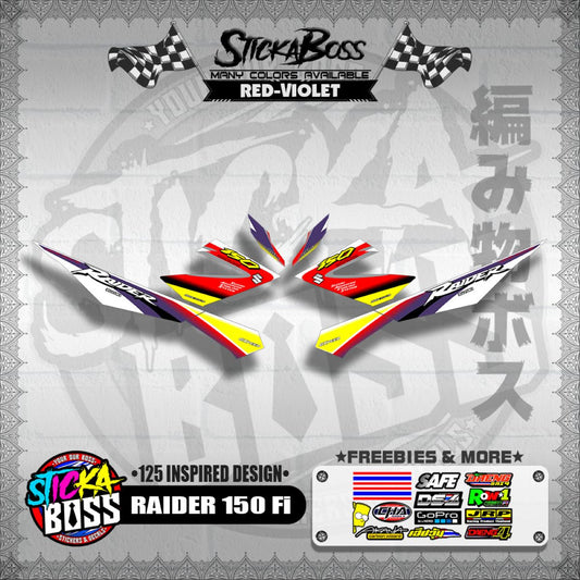 RAIDER 150 Fi DECALS ( 125 INSPIRED DESIGN )【WITH FREEBIES】
