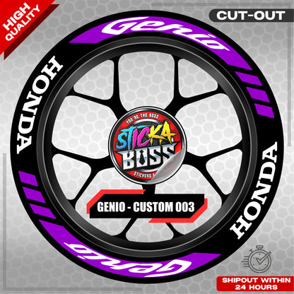GENIO MAG STICKER SET ( 2 MAGS ) - CUSTOM 003 | VINYL WATERPROOF CUT-OUT DECALS