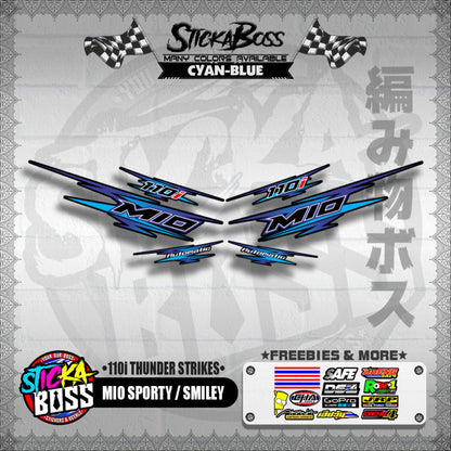MIO SPORTY / SMILEY DECALS ( 110i THUNDER STRIKES )【WITH FREEBIES】