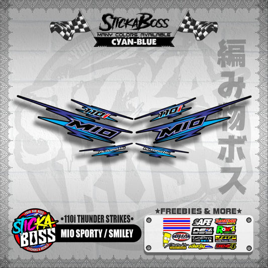 MIO SPORTY / SMILEY DECALS ( 110i THUNDER STRIKES )【WITH FREEBIES】