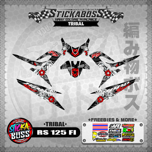 RS 125 FI DECALS ( TRIBAL )【WITH FREEBIES】