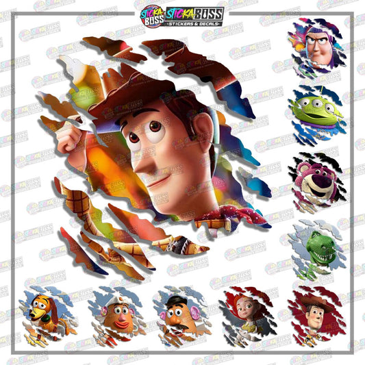 TOY STORY| ANIME SCRATCH STICKER【VINYL PRINTED】( LAMINATED / WATERPROOF )【Stickaboss】