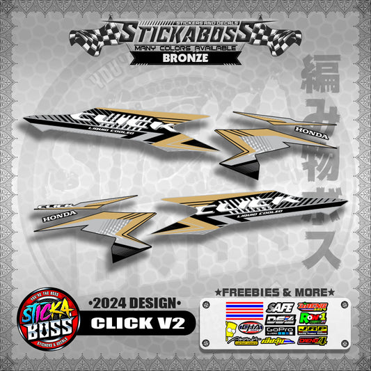 CLICK V2 STOCK DECALS ( 2024 DESIGN )【WITH FREEBIES】