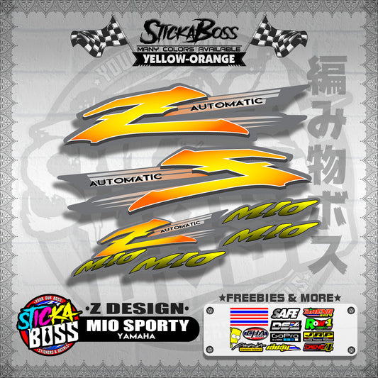 MIO SPORTY STOCK DECALS ( Z DESIGN )【WITH FREEBIES