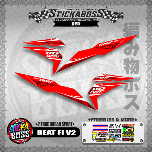 BEAT FI V2 STICKER DECALS ( 2 TONE URBAN SPORT )【WITH FREEBIES】