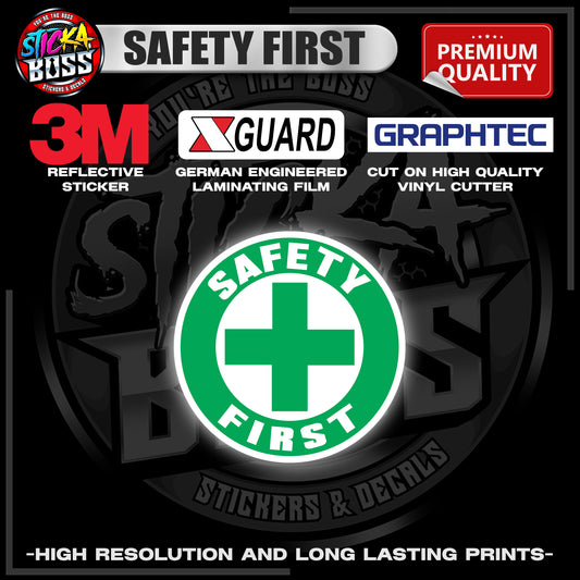 SAFETY FIRST | 3M REFLECTIVE STICKER | PREMIUM LAMINATED【PREMIUM QUALITY】