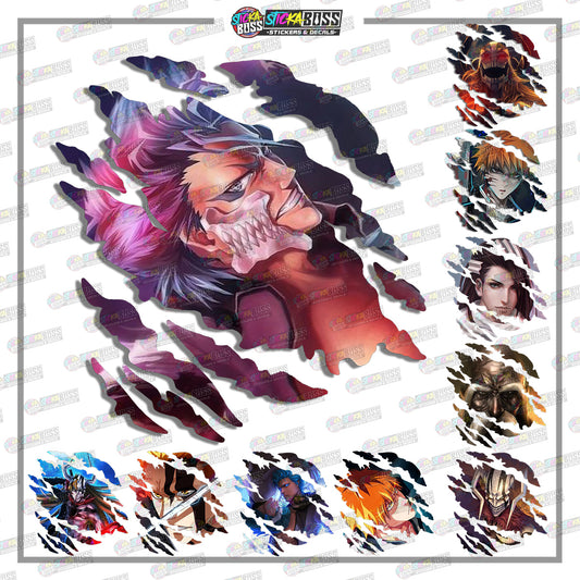 BLEACH | ANIME SCRATCH STICKER【VINYL PRINTED】( LAMINATED / WATERPROOF )【Stickaboss】