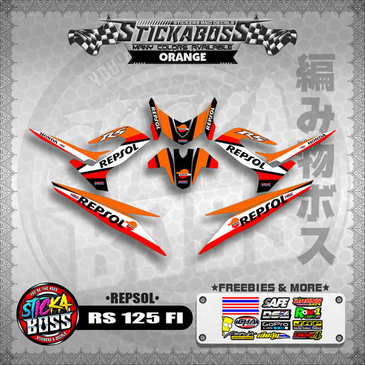 RS 125 FI DECALS ( REPSOL )【WITH FREEBIES】