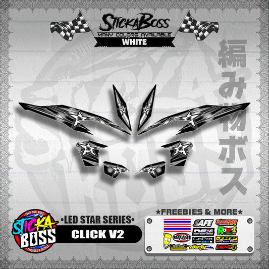 CLICK V2 DECALS ( LED STAR SERIES )【WITH FREEBIES】
