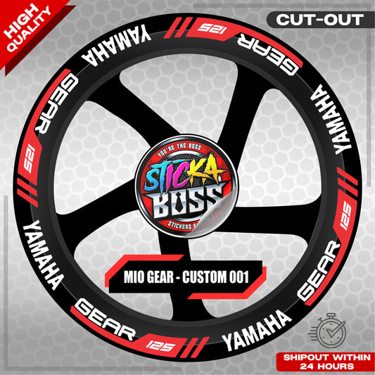 MIO GEAR MAG STICKER SET ( 2 MAGS ) - CUSTOM 001 | VINYL WATERPROOF CUT-OUT DECALS