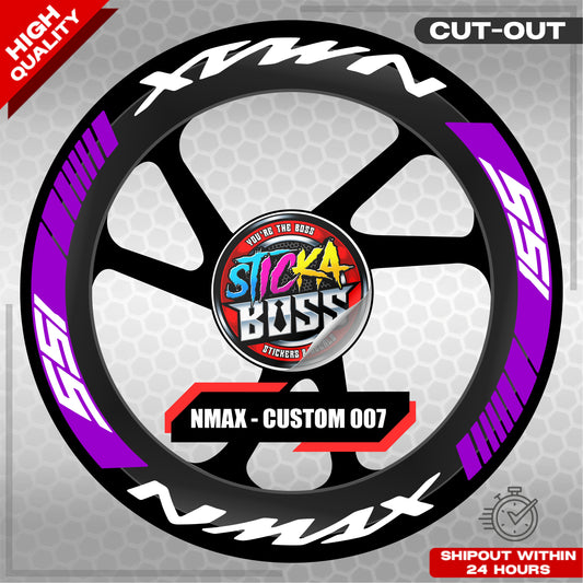 NMAX 155 MAG STICKER SET ( 2 MAGS ) - CUSTOM 007 | VINYL WATERPROOF CUT-OUT DECALS