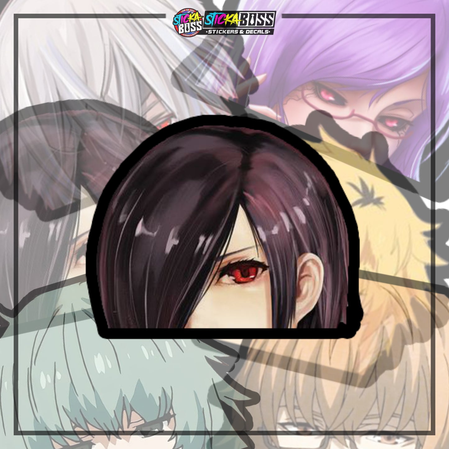 TOKYO GHOUL | ANIME PEEKER STICKER【VINYL PRINTED】( LAMINATED / WATERPROOF )