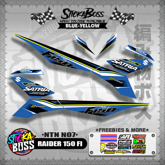 RAIDER 150 FI DECALS ( NTN N07 )【WITH FREEBIES】