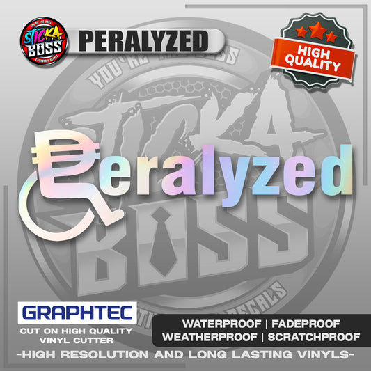 PERALYZED | VINYL WATERPROOF CUT-OUT STICKER DECALS【Stickaboss】