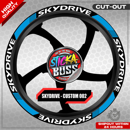 SKYDRIVE MAG STICKER SET  ( 2 MAGS ) - CUSTOM 002 | VINYL WATERPROOF CUT-OUT DECALS