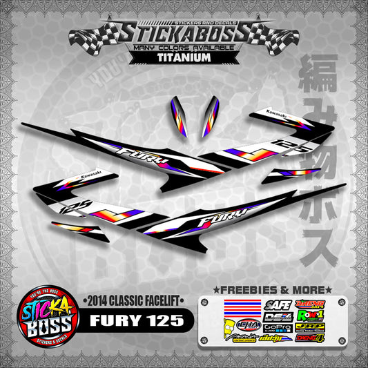 FURY 125 STICKER DECALS ( 2014 CLASSIC FACELIFT )【WITH FREEBIES】