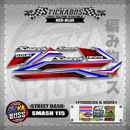 SMASH 115 STICKER DECALS ( STREET DASH )【WITH FREEBIES】