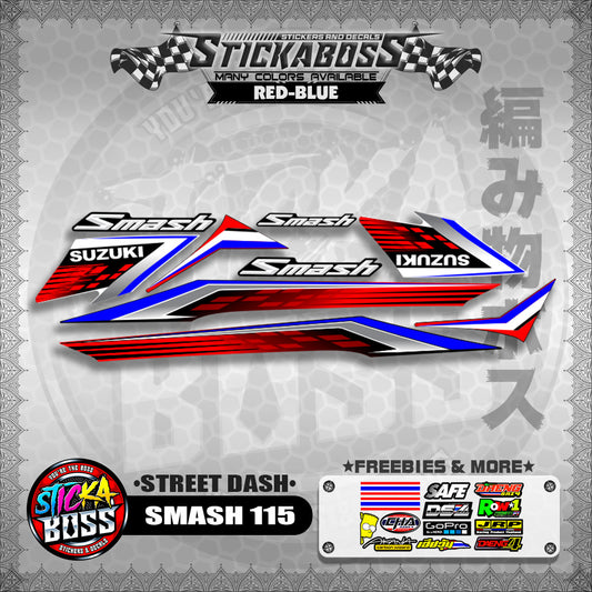 SMASH 115 STICKER DECALS ( STREET DASH )【WITH FREEBIES】