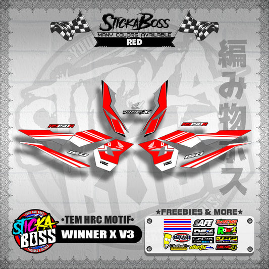 WINNER X V3 DECALS ( TEM HRC MOTIF )【WITH FREEBIES】