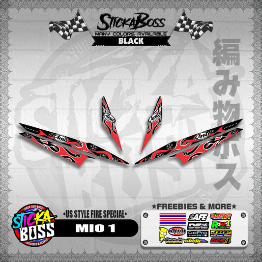 MIO 1 DECALS ( US STYLE FIRE SPECIAL )【WITH FREEBIES】