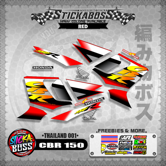 HONDA CBR 150 OLD DECALS ( THAILAND 001 )【WITH FREEBIES】