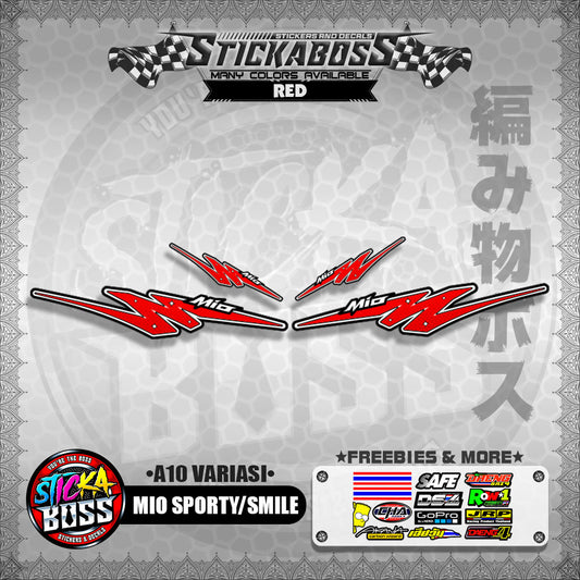 MIO SPORTY/SMILE INDO STICKER DECALS ( A10 VARIASI )【WITH FREEBIES】