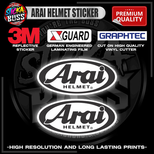 ARAI HELMET STICKER | 3M REFLECTIVE STICKER | PREMIUM LAMINATED【PREMIUM QUALITY】