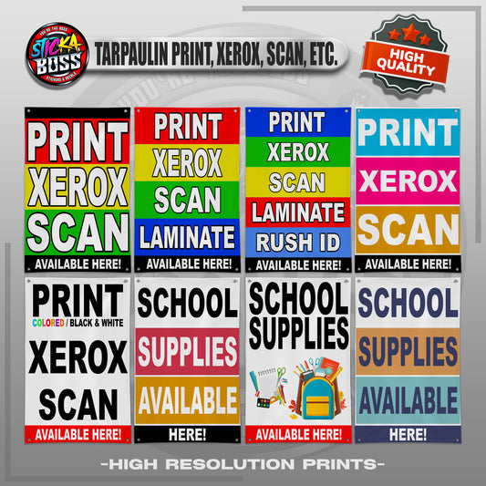 TARPAULIN PRINT, XEROX, SCAN, ETC. |  TARPAULIN HIGH RESOLUTION PRINT【STICKABOSS】