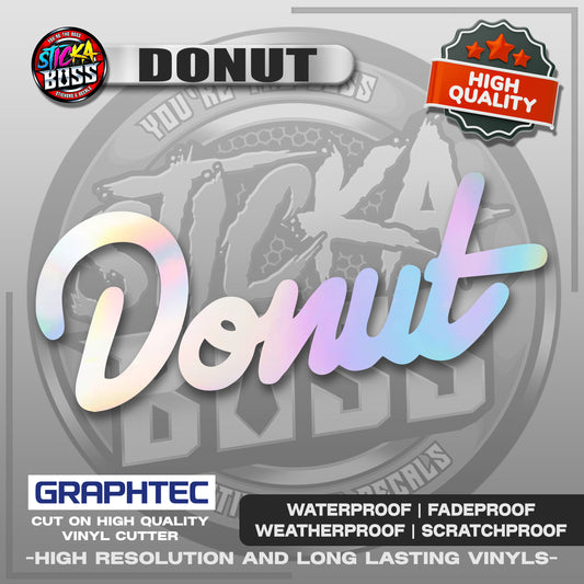 DONUT | VINYL WATERPROOF CUT-OUT STICKER DECALS【Stickaboss】