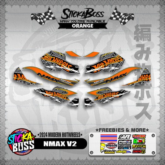 NMAX V2 DECALS ( 2024 MODERN HOTWHEELS )【WITH FREEBIES】