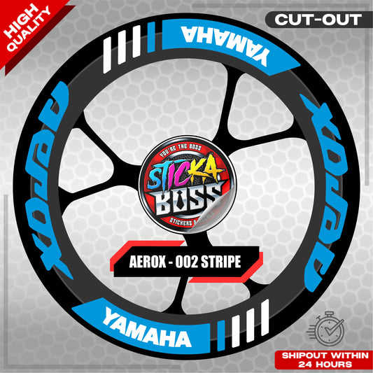 AEROX MAG STICKER SET ( 2 MAGS ) - 002 STRIPE | VINYL WATERPROOF CUT-OUT DECALS