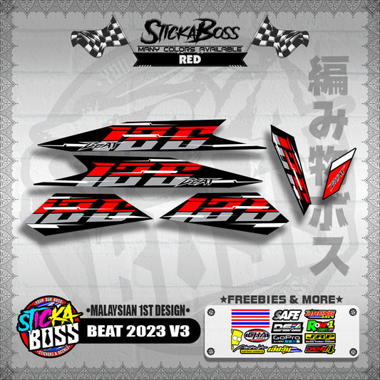 BEAT 2023 V3 DECALS ( MALAYSIAN 1ST DESIGN )【WITH FREEBIES】