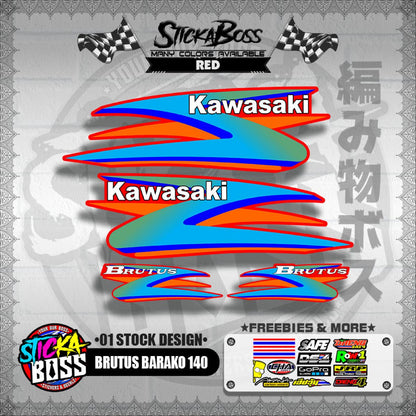 BRUTUS BARAKO 140 DECALS ( 01 STOCK DESIGN )【WITH FREEBIES】