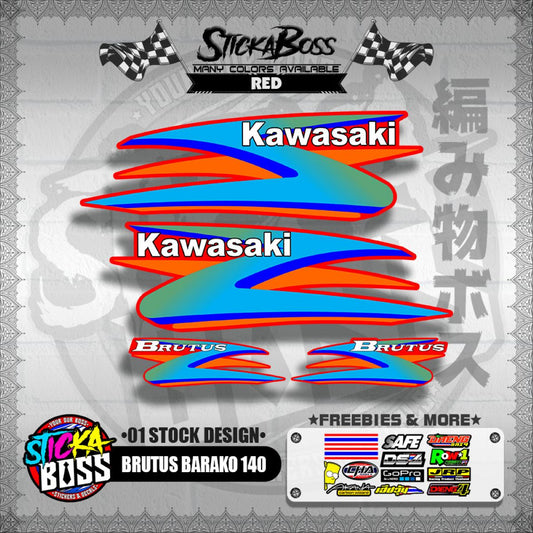 BRUTUS BARAKO 140 DECALS ( 01 STOCK DESIGN )【WITH FREEBIES】