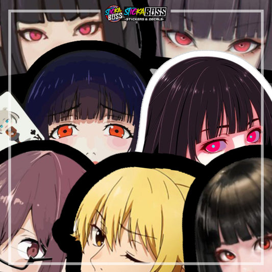 KAKEGURUI | ANIME PEEKER STICKER【VINYL PRINTED】( LAMINATED / WATERPROOF )