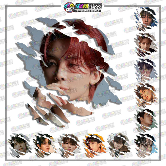 Seventeen | SCRATCH STICKER【VINYL PRINTED】( LAMINATED / WATERPROOF )【Stickaboss】